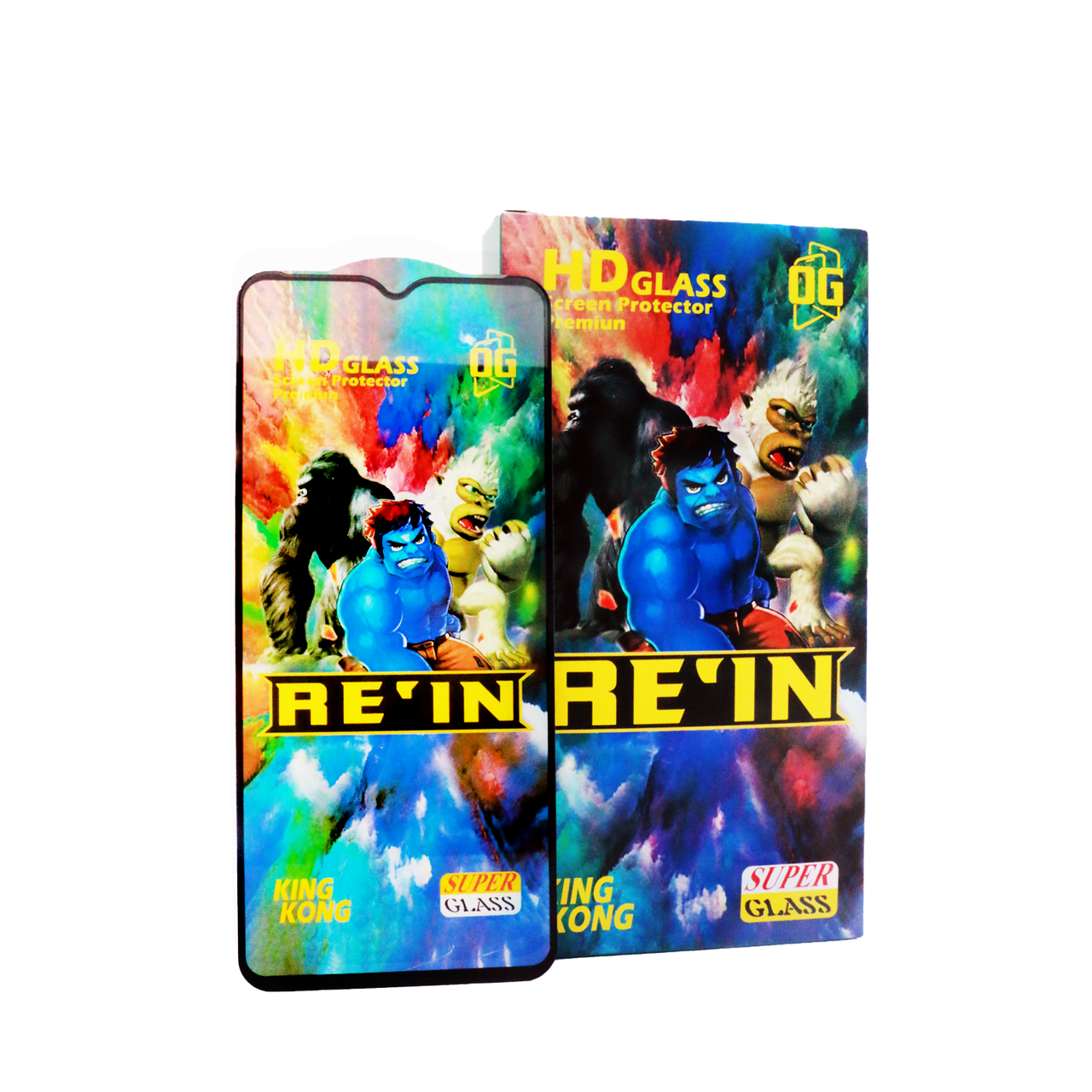 Защитное стекло Full-Screen для Realme С11 2021 / C20 черный ( Re'in с полной проклейкой ) - фото 1 - id-p190641237