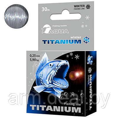 Леска зимняя AQUA TITANIUM 30m 0.25 - фото 1 - id-p190641394