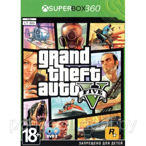 GTA V (Русская версия) (LT 3.0 - 2 Xbox 360) - фото 1 - id-p190641700