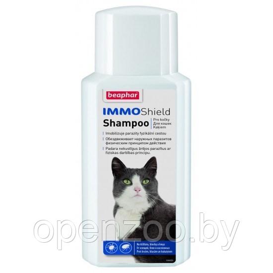 Beaphar IMMO SHIELD SHAMPOO CAT 200 мл. шампунь от паразитов для котов