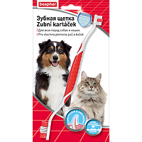 Beaphar TOOTHBRUSH BLISTERGARD Двухсторонняя щетка для чистки зубов у собак и котов