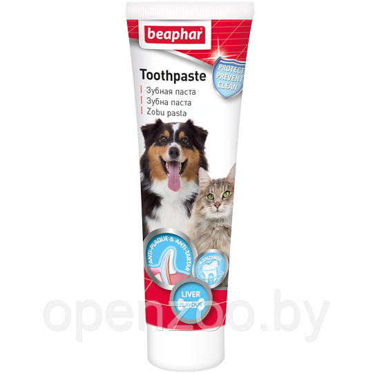 Beaphar Toothpaste liver 100 гр – Зубная паста со вкусом печени для кошек и собак