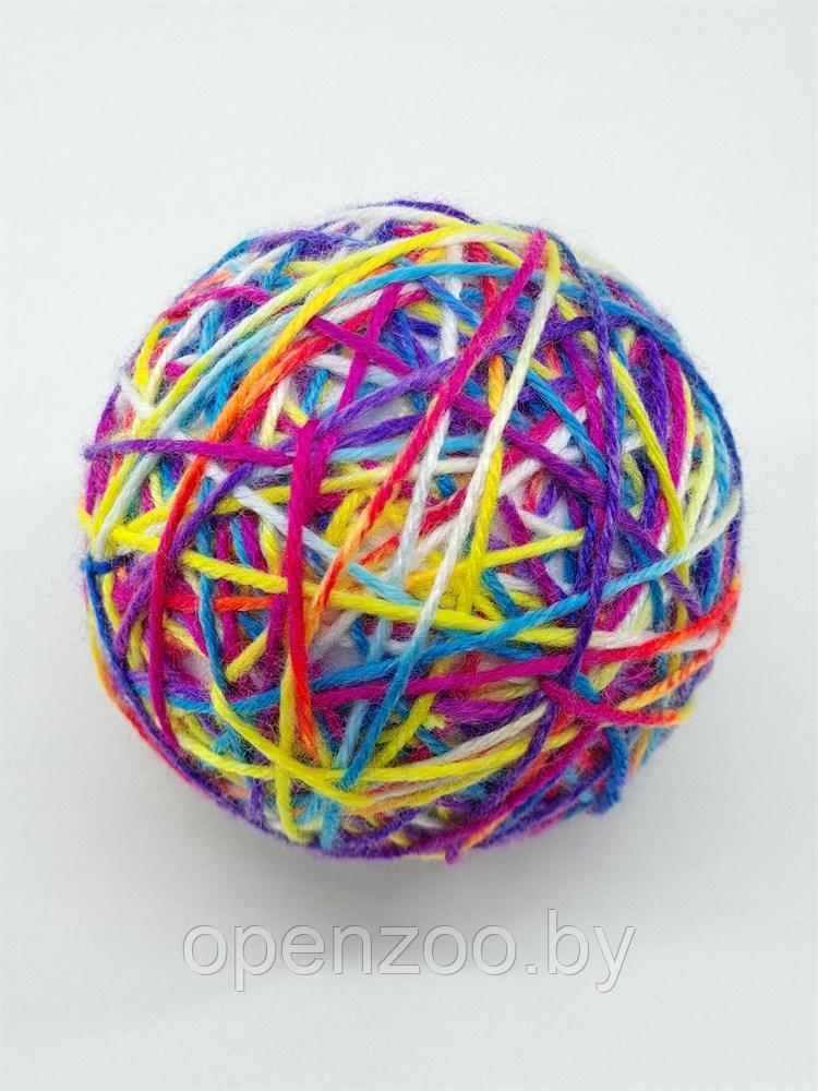 ZooAqua Игрушка для котов "Цветной шарик", 9,5 см. - фото 2 - id-p190643285