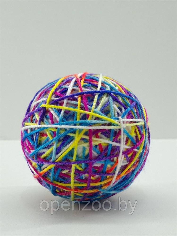 ZooAqua Игрушка для котов "Цветной шарик", 9,5 см. - фото 3 - id-p190643285