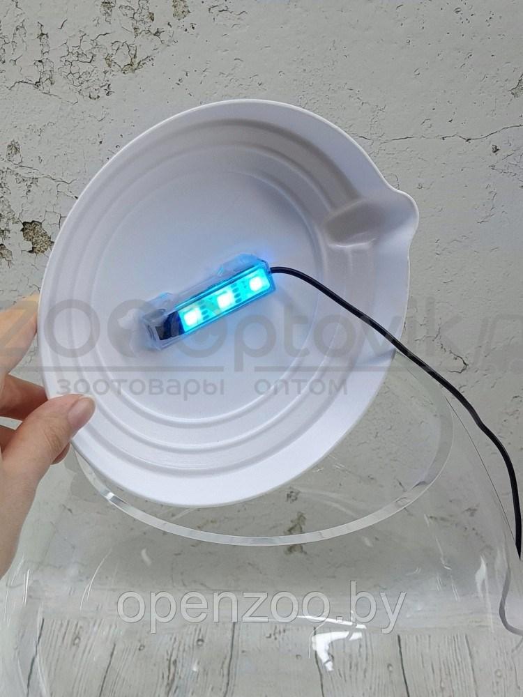 ZooAqua Аквариум бокал на 7 литров белый с Led светильником на пульте управления деньночь и др. режимы - фото 5 - id-p190643292
