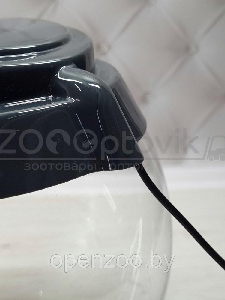 ZooAqua Аквариум бокал на 10 литров черный с Led светильником на пульте управления деньночь и др. режимы - фото 4 - id-p190643293