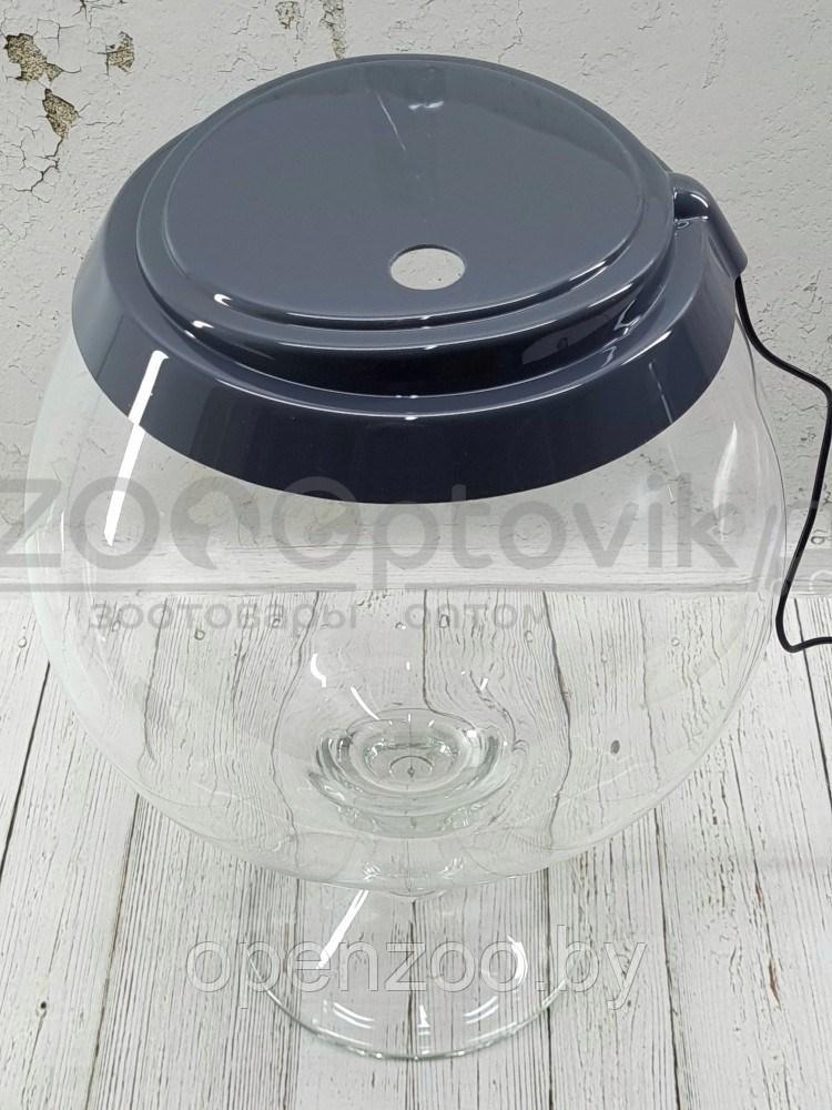 ZooAqua Аквариум бокал на 10 литров черный с Led светильником на пульте управления деньночь и др. режимы - фото 5 - id-p190643293