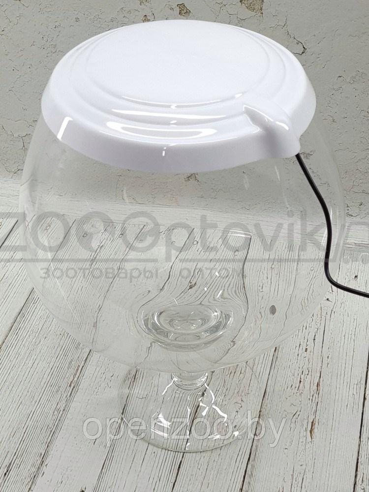 ZooAqua Аквариум бокал на 12 литров белый с Led светильником на пульте управления деньночь и др. режимы - фото 2 - id-p190643295