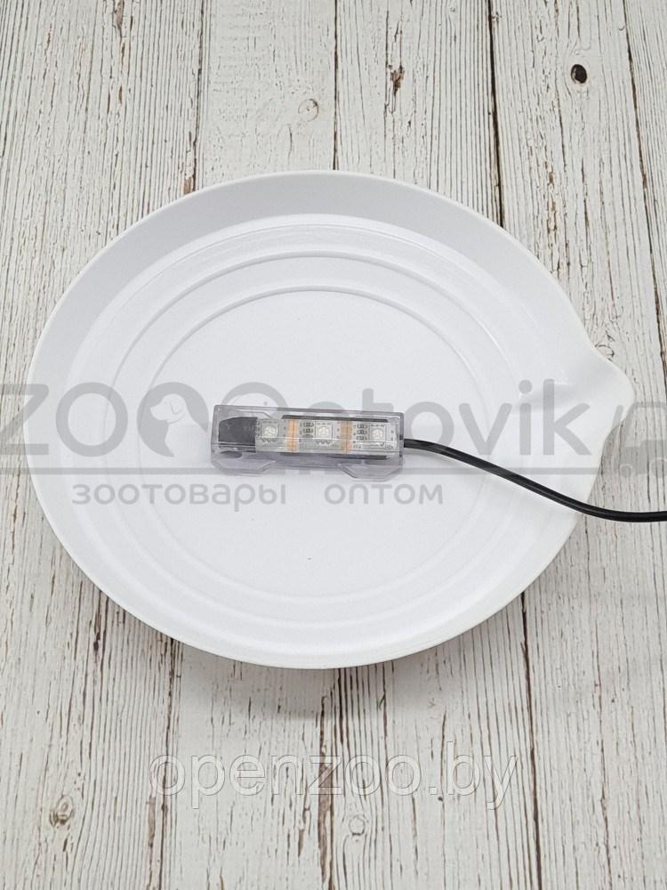 ZooAqua Аквариум бокал на 12 литров белый с Led светильником на пульте управления деньночь и др. режимы - фото 8 - id-p190643295