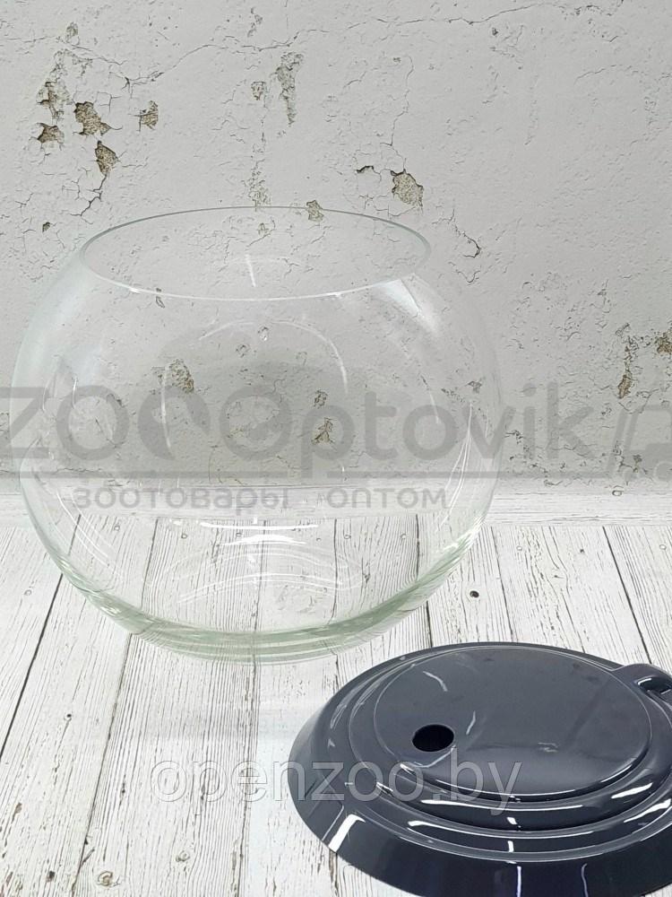 ZooAqua Аквариум круглый на 13 л. черный с Led светильником на пульте управления деньночь и др. режимы - фото 8 - id-p190643297