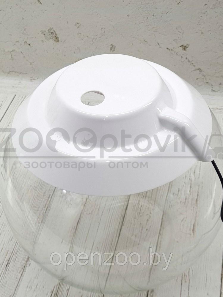 ZooAqua Аквариум круглый на 8 л. белый с Led светильником на пульте управления деньночь и др. режимы - фото 5 - id-p190643299