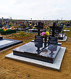 СТЕЛЫ - КРЕСТЫ НА ДВОЙНОМ НАДГРОБИИ, фото 2