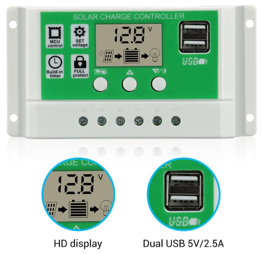 Контроллер заряда аккумулятора от солнечной панели. Универсальный - фото 3 - id-p190643822