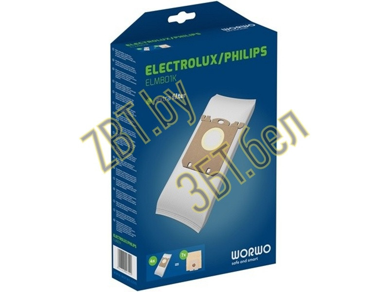 Мешки-пылесборники, пакеты для пылесоса Philips ELMB01KWZ с ароматизатором (тип S-Bag) - фото 2 - id-p190643901