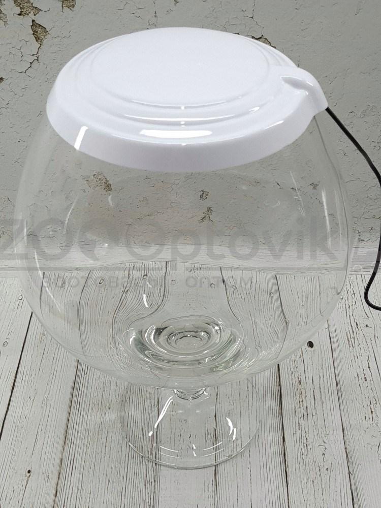 ZooAqua Аквариум бокал на 7 литров белый с Led светильником на пульте управления деньночь и др. режимы - фото 3 - id-p190647523