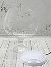 ZooAqua Аквариум бокал на 7 литров белый с Led светильником на пульте управления деньночь и др. режимы, фото 4