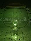 ZooAqua Аквариум бокал на 7 литров белый с Led светильником на пульте управления деньночь и др. режимы, фото 6
