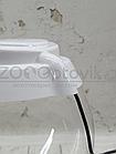 ZooAqua Аквариум бокал на 10 литров белый с Led светильником на пульте управления деньночь и др. режимы, фото 3