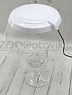 ZooAqua Аквариум бокал на 12 литров белый с Led светильником на пульте управления деньночь и др. режимы, фото 2