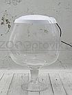 ZooAqua Аквариум бокал на 12 литров белый с Led светильником на пульте управления деньночь и др. режимы, фото 9