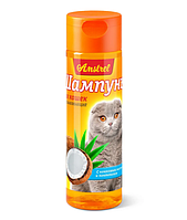Amstrel Шампунь Amstrel 120 мл для кошек восстанавливающий с кокосовым маслом и пантенолом