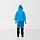 Дождевик детский рост 120-160 см синий, фото 2