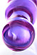 Двусторонний фаллоимитатор из фиолетового стекла Sexus Glass 22 см, фото 8