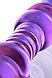 Двусторонний фаллоимитатор из фиолетового стекла Sexus Glass 22 см, фото 2