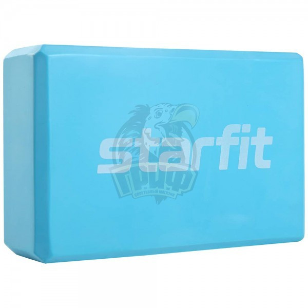Блок для йоги Starfit (синий) (арт. YB-200-BL) - фото 1 - id-p190651161