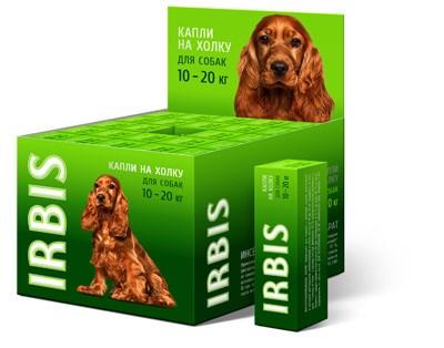 Инсектоакарицидные капли для собак (2 мл) от 10 до 20 кг, ИРБИС - фото 1 - id-p190651231