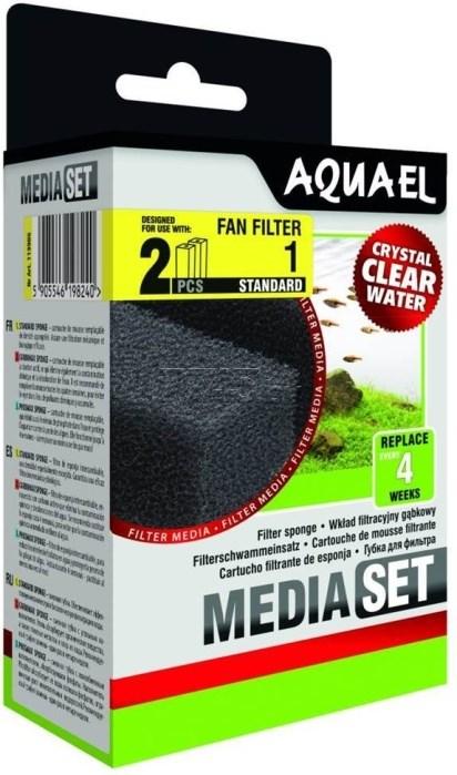 AQUAEL Губки для фильтров Aquael STANDARD FAN 1 plus (2 шт.)