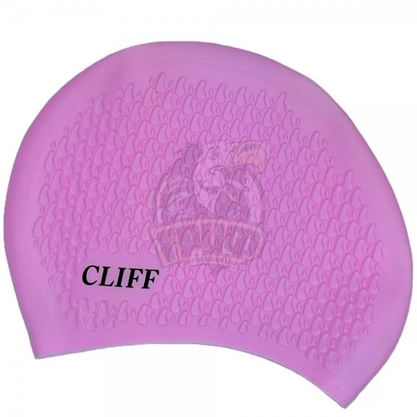 Шапочка для плавания для длинных волос Cliff (розовый) (арт. CF-CS17-PI) - фото 1 - id-p190651429