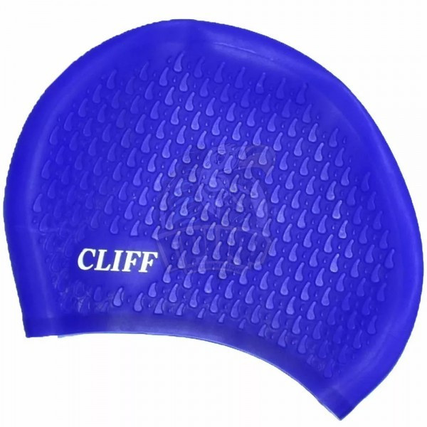 Шапочка для плавания для длинных волос Cliff (синий) (арт. CF-CS17-DBL) - фото 1 - id-p190651431