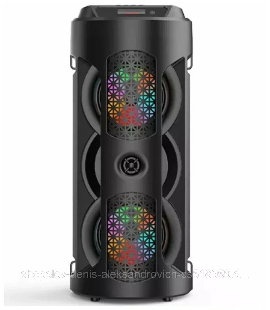 Портативная блютуз колонка BT Speaker ZQS-4243 Пульт ДУ Проводной микрофон LED подсветка