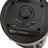 Портативная блютуз колонка BT Speaker ZQS-4243 Пульт ДУ Проводной микрофон LED подсветка, фото 9