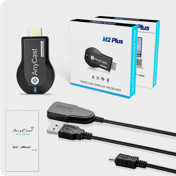 Wi-Fi адаптер Miracast для ТВ AnyCast M2 Plus, Mirascreen, AirPlay, DLNA, для передачи изображения на TV