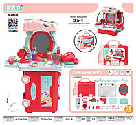 Игровой набор Парихмахерская в чемоданчике для девочек + 25 предметов