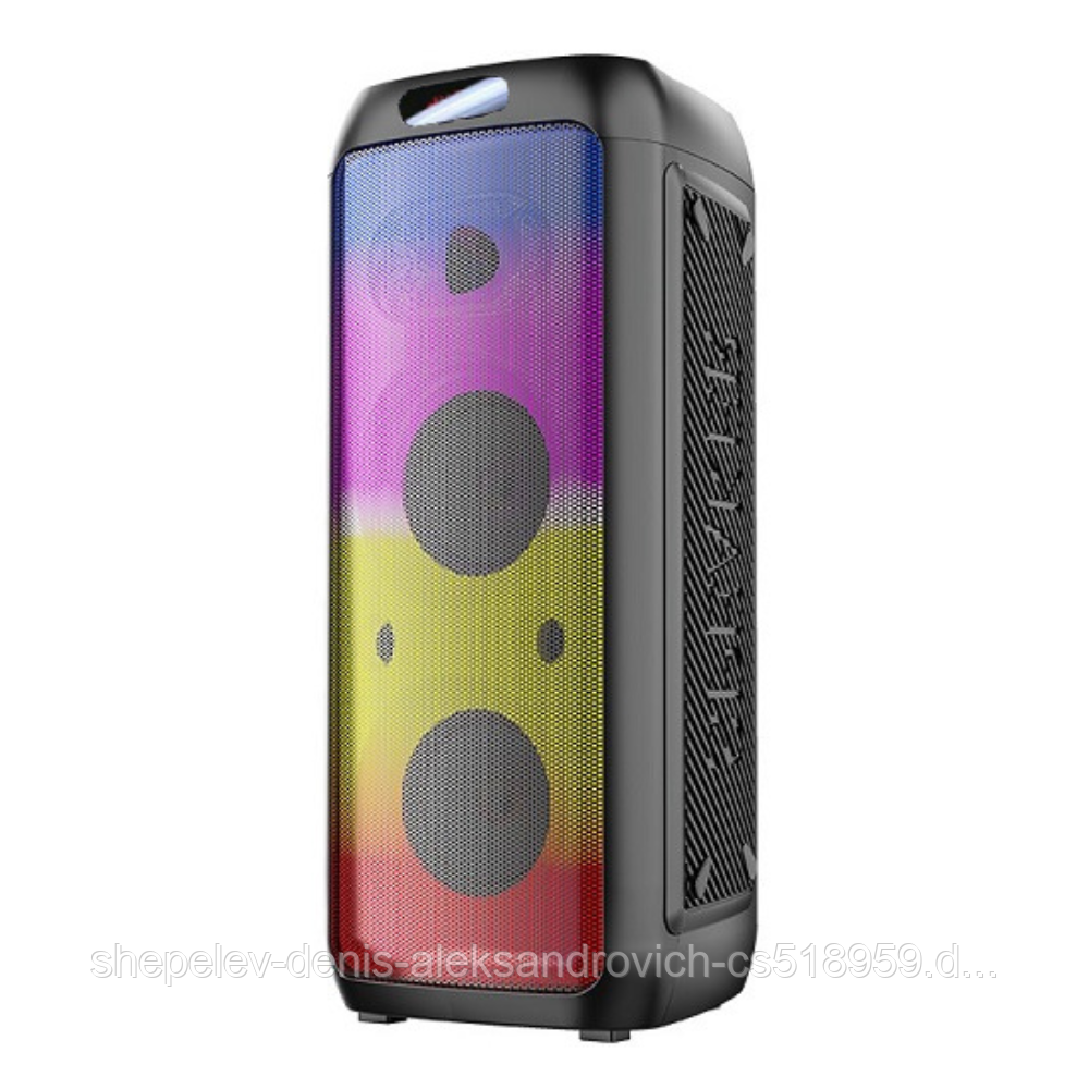 Портативная активная колонка BT Speaker ZQS 6213 30 Вт с микрофоном RGB-LED подсветкой и пультом ДУ