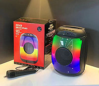 Беспроводная Bluetooth колонка BT SPEAKER ZQS-1438 с микрофоном,FM радио, MP3 и LED RGB подсветкой