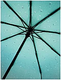 Зонт женский складной полуавтомат Popular "Turquoise drop" (9 спиц усиленные), фото 4