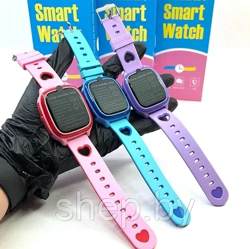 Детские умные GPS часы Smart Baby Watch Y85 Цвет : розовый,голубой,фиолетовый - фото 9 - id-p190707789