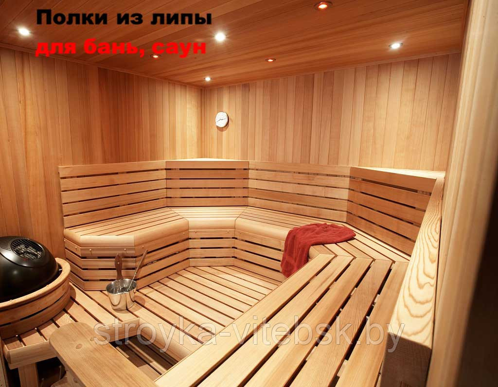 Полки из липы сорт В 28x95x2,70м производитель Йошкар-Ола - фото 3 - id-p24283063