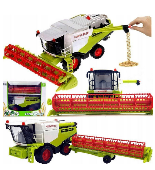 Детский уборочный инерционный комбайн игрушечный Harvester 8889A-3
