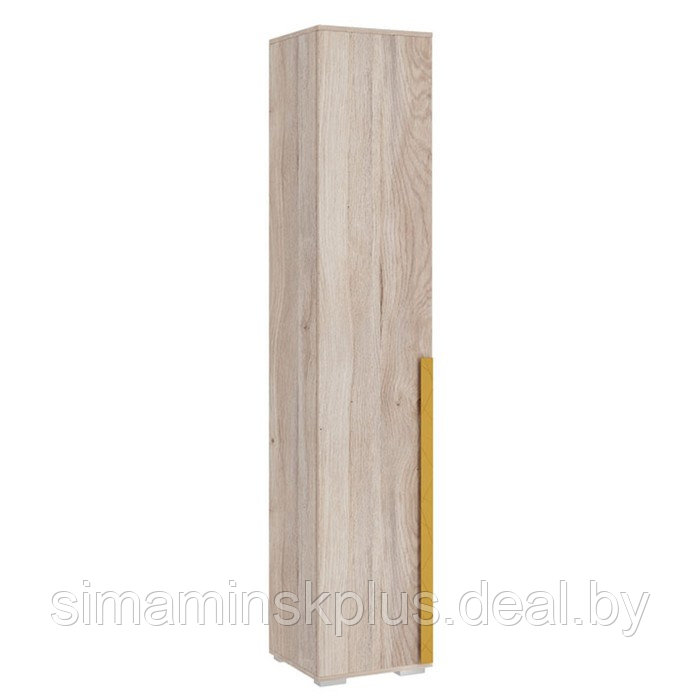 Шкаф однодверный «Лайк 07.01», 400 × 420 × 2100 мм, цвет дуб мария / горчица - фото 1 - id-p190734841