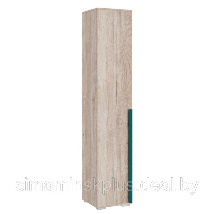 Шкаф однодверный «Лайк 07.01», 400 × 420 × 2100 мм, цвет дуб мария / изумруд - фото 1 - id-p190734843