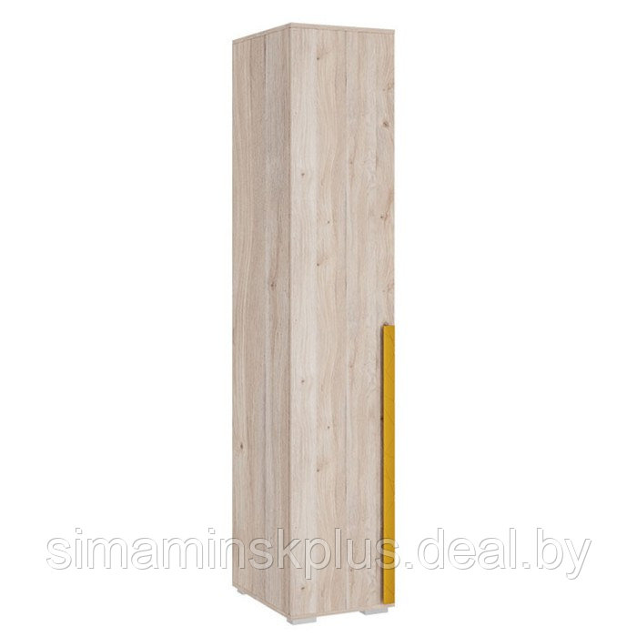 Шкаф однодверный «Лайк 01.01», 400 × 550 × 2100 мм, цвет дуб мария / горчица - фото 1 - id-p190734860