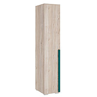 Шкаф однодверный «Лайк 01.01», 400 × 550 × 2100 мм, цвет дуб мария / изумруд