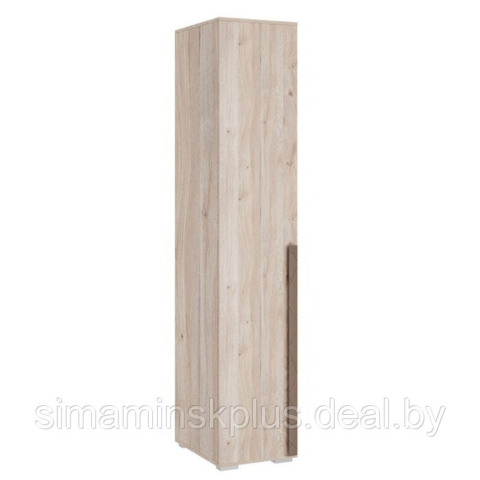 Шкаф однодверный «Лайк 01.01», 400 × 550 × 2100 мм, цвет дуб мария / какао - фото 1 - id-p190734864