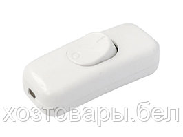 Выключатель на шнур 6А 250В белый, BYLECTRICA