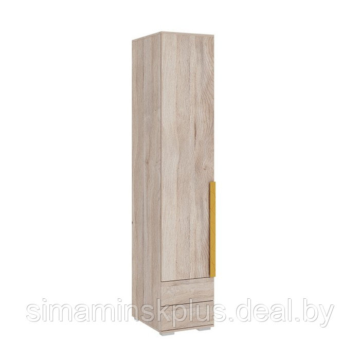 Шкаф однодверный «Лайк 54.01», 400 × 550 × 2100 мм, цвет дуб мария / горчица - фото 1 - id-p190734884